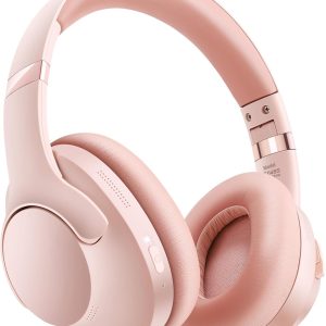 Noise Cancelling Headphones Wireless Over Ear, 50 Hours Playtime, Bluetooth 5.4 Headphones, Music & Gaming Headphone with Microphone, HiFi Stereo, Deep Bass, Soft Earpads for Cellphone/PC