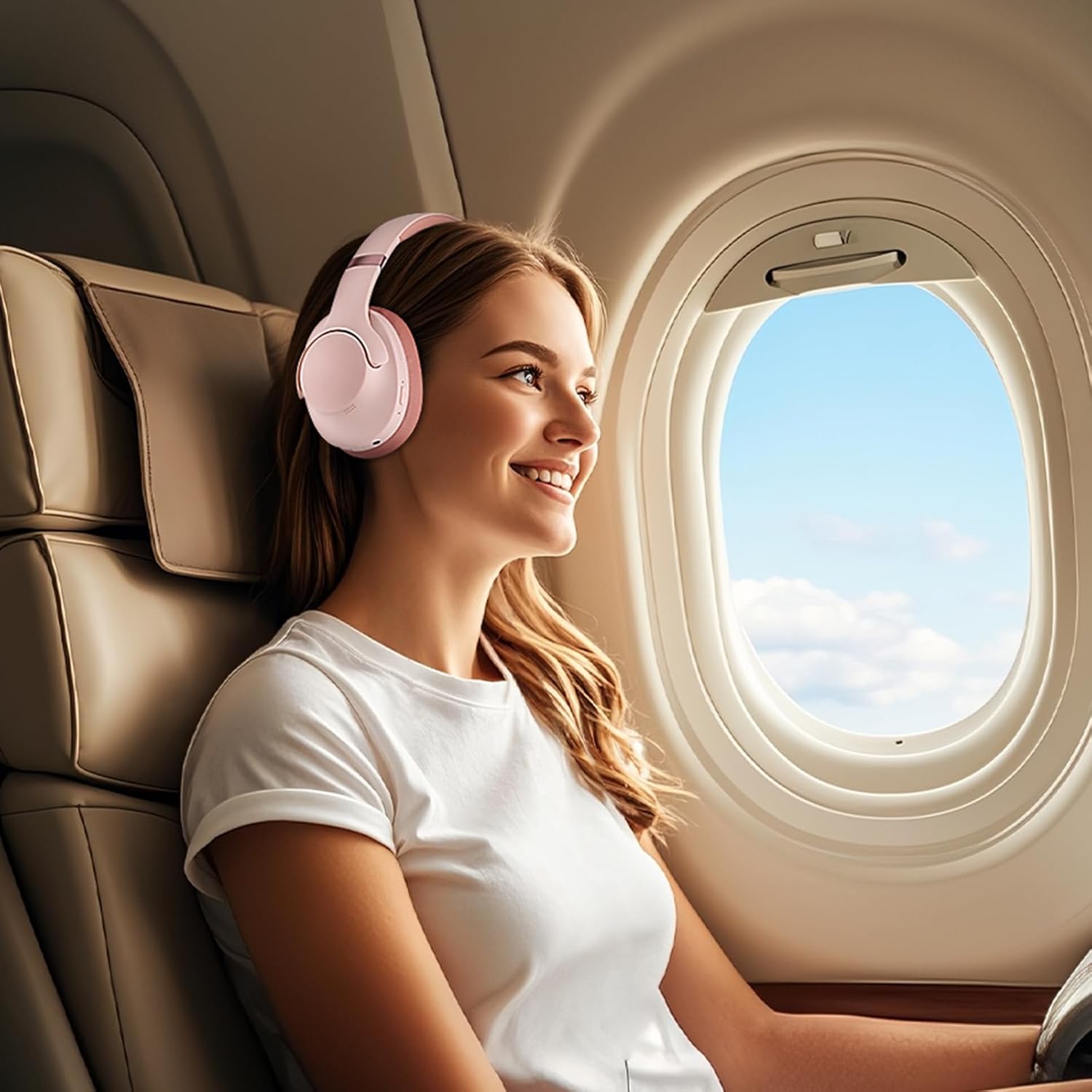 Noise Cancelling Headphones Wireless Over Ear, 50 Hours Playtime, Bluetooth 5.4 Headphones, Music & Gaming Headphone with Microphone, HiFi Stereo, Deep Bass, Soft Earpads for Cellphone/PC - Image 7