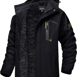 Men's Winter Skiing Jackets Water Resistant Fleece Coats Insulated Thermal Snowboard Jacket Parka Raincoat with Hood